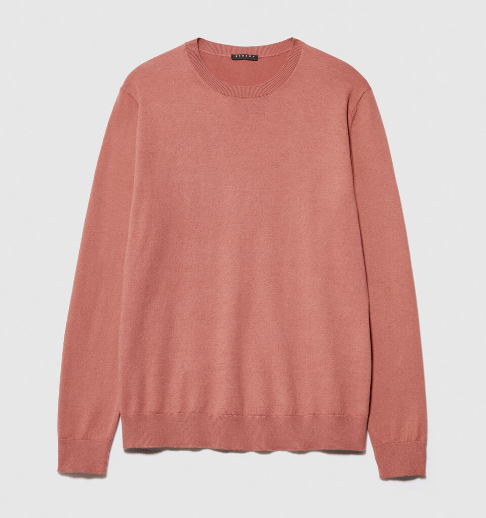 Slim fit sweater - men's crew neck sweaters - Salmon | Sisley image number 6